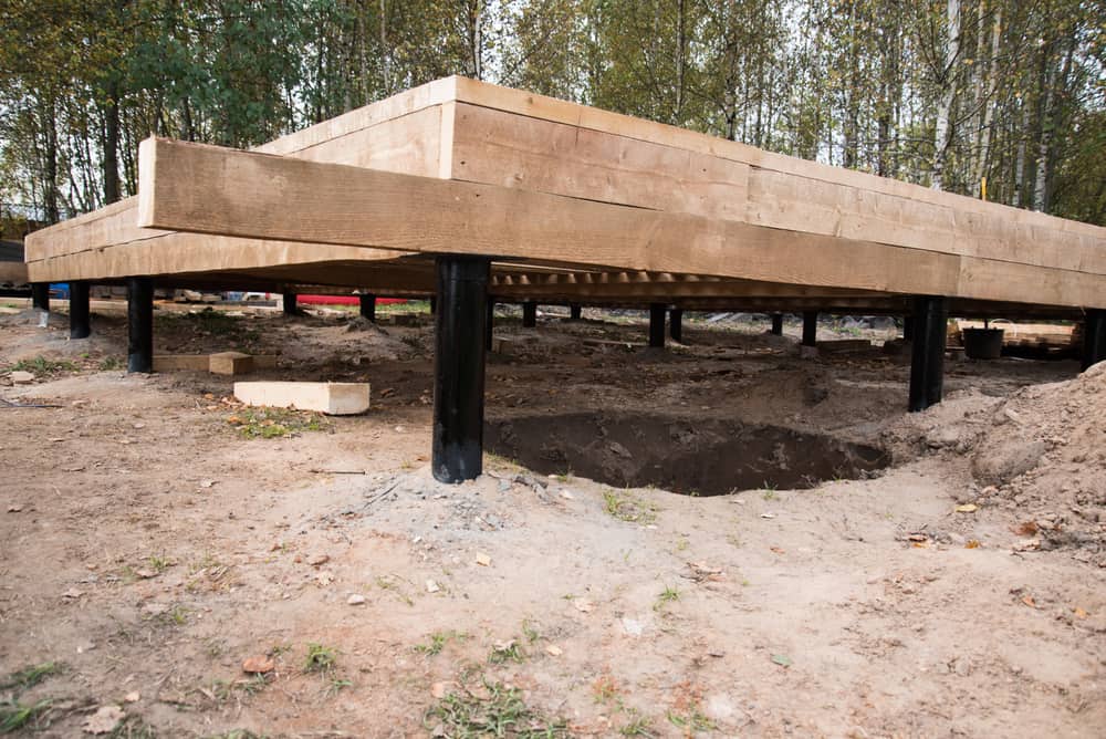 Pilings On A Beach House