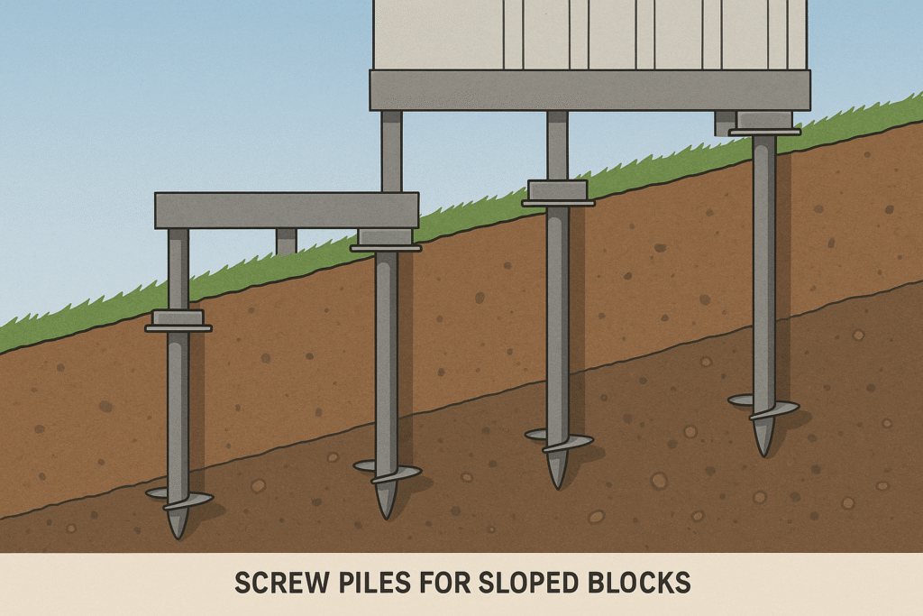 sloped blocks